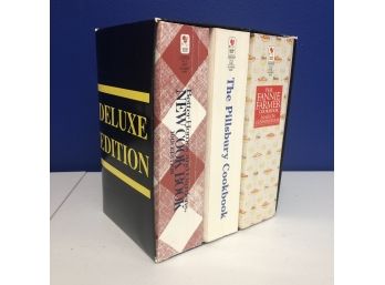 Vintage 'deluxe Edition' Set Of 3 Cookbooks
