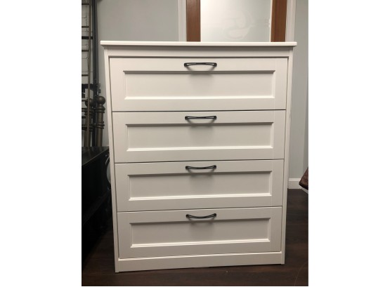 Ikea Clean White Modern 4 Drawer Dresser Bureau