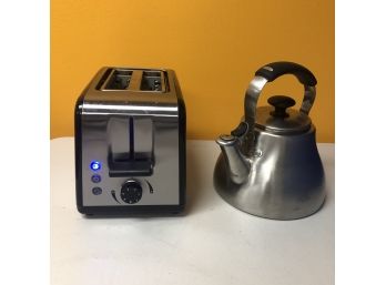 Stainless Steel Intertek Toaster & OXO Kettle