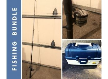 Fishing Bundle - Tackle Box  Fishing Pole
