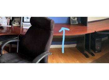 #3 Modular Cherry Finish Wood Home Office Desk