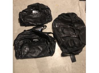 3 Pc Black Duffle Bag Suitcase Luggage