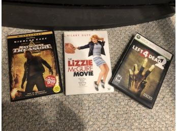 2 DVD Movies, 1 XBOX 360
