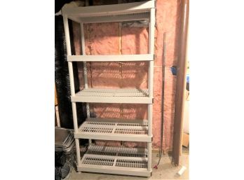 Sturdy 5 Shelf Plastic Shelving Unit By Keter