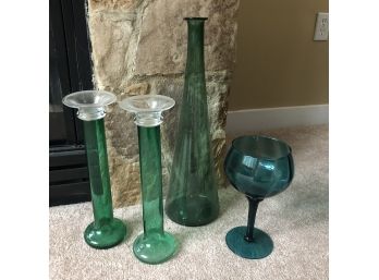 Green Decorative Glass Bundle