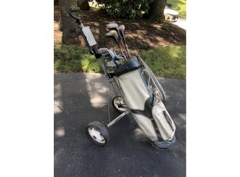 Golfer's Bundle / Cart, Bag, Clubs