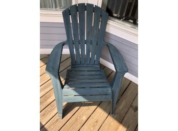 Green Adirondack Chair Resin Outdoor Patio Pool Garden Furniture