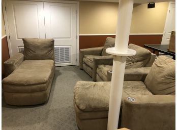 Set Of Home Theater Seating / 2 Recliners 2 Chaises