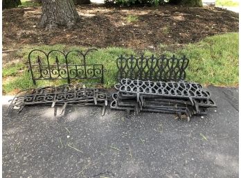 2 Types Of Garden Lawn Fence Border Decorative Edging Black Plastic