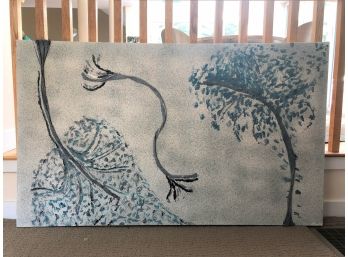 Large 3D Abstract Painting On Canvas