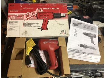 New Milwaukee Heat Gun #2 With Box & Manual