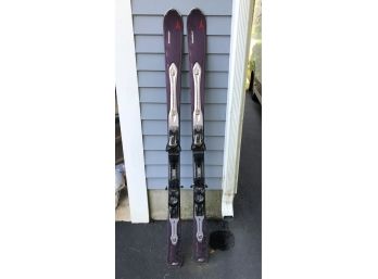 Pair Of Atomic Vario Flex Skis Purple/Gray