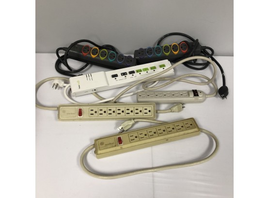 Bundle Of 6 Assorted Electrical Power Strips