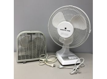 Pair Of 2 Table Top Fans