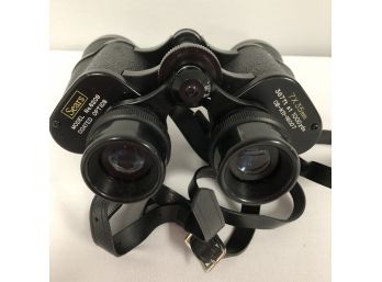 Vintage Sears Model 6209 Binoculars With Case & Caps 7x35mm