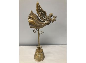 Pretty Golden Angel Table Top Decor Figurine