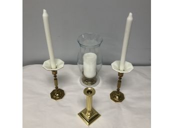 Assorted Candle And Holder Bundle