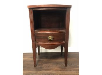 Antique Wood Telephone Or Night Table Stand Cabinet