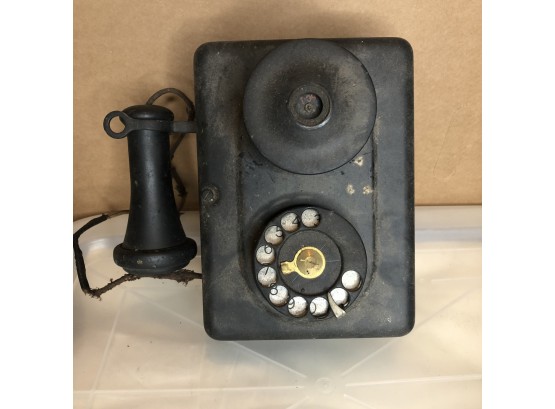 Antique Candlestick Wall Telephone