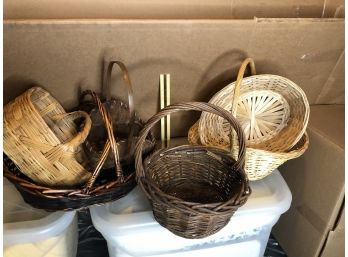 Bundle Of 6 Assorted Decorative Baskets