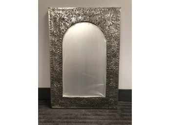 Punched Tin Decorative Arched Wall Mirror Mexico
