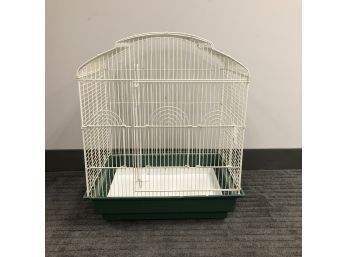Fabulous Bird Cage #4 - White & Green