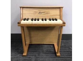 Vintage Jaymar Upright Wooden Child's 30 Key Toy Piano