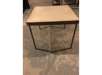 Vintage Sparkly Top Folding Metal Card Table