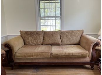 LR/ Large Upholstered 2-Cushion Couch Sofa By Distinctions NC
