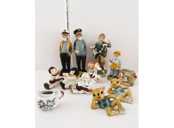LR/ Bundle Of Assorted Vintage Ceramic/Porcelain Figures Figurines