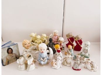 LR/ Bundle Of Porcelain/China Angel Figures Figurines Collectibles
