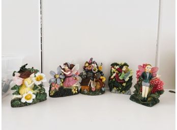 LR/ Whimsical Collection Of Garden Fairy Figures Figurines