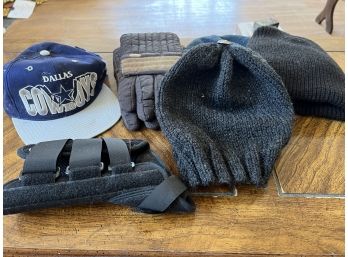 LR/ Miscellaneous Hat & Glove Bundle, Dallas Cowboys Ballcap & More