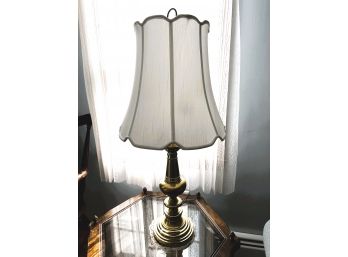 LR/ Impressive Brass Dual Bulb Table Lamp #1