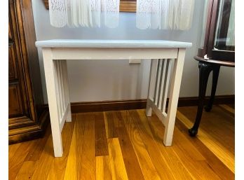 LR/ Cute Side Accent Wood Table #2 Painted Light Pale Blue