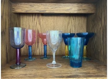S/ Fun Colorful Assorted Poolside Drink Ware
