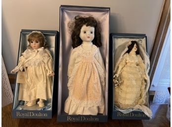 DR/ Boxed Collector Dolls #2 Royal Doulton - Elizabeth, Bride/Wedding Day And ?
