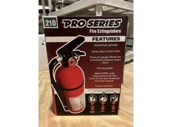 C/ Box Of 2 New Rechargeable Fire Extinguishers By Pro-Series