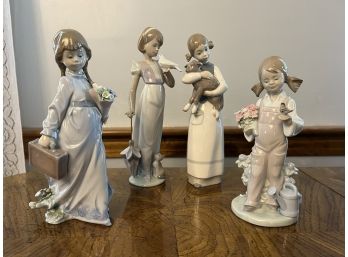 DR/ Shelf 2  Lovely Lladro Collectible Figurines