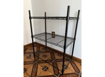 LR/ Black Wire 3-Shelf Storage Rack