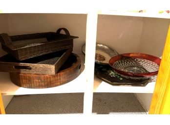 C/ Shelf #3 Large Serving Trays & Platters & Plates - Limoges & More..