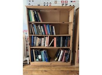 B/ Pine Wood Book Case #1 W/ All Books Show Included