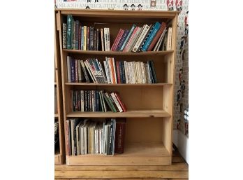B/ Pine Wood Book Case #2 W/ All Books Show Included