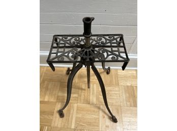 S/ Cast Iron Wheeled BASE For A Book Stand Lectern Bible Holder