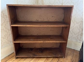 C/ Vintage 3 Shelf Wood Book Case