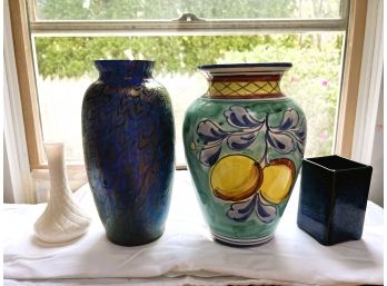 S/ 4 Pc Contemporary Assorted Vase Bundle