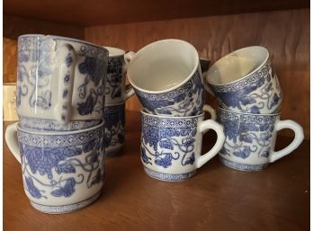 DR/ Set Of 12 Pretty Blue & White Coffee Mugs - Guangzhou Arts & Crafts China