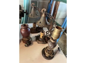 G/ Antique Lighting Lamp Bundle - 4 Unique Pieces