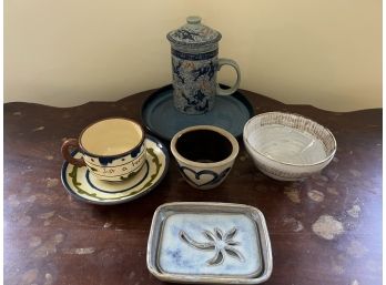 DR/ 7 Pc Assorted Earthenware Bundle - Mallick Plate & More