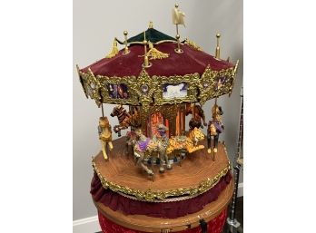 In Original Box Elaborate Vintage Holiday Creations 'Antique Classic Carousel'